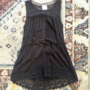 Knox Rose Black Lace Top XS